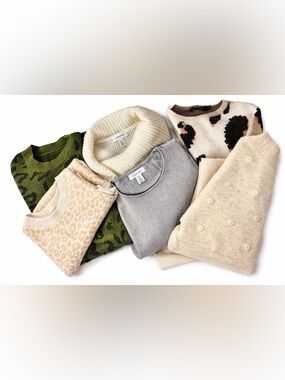 COZY GIRL MYSTERY BOX!!! Women's Sweaters (Mixed Neutrals) | 6 PIECES S-L!!!